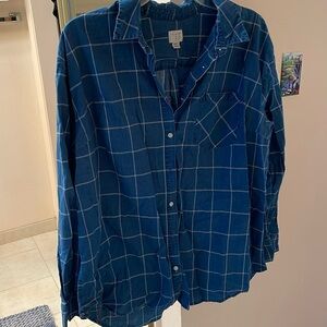 Lon Sleeve Button Up